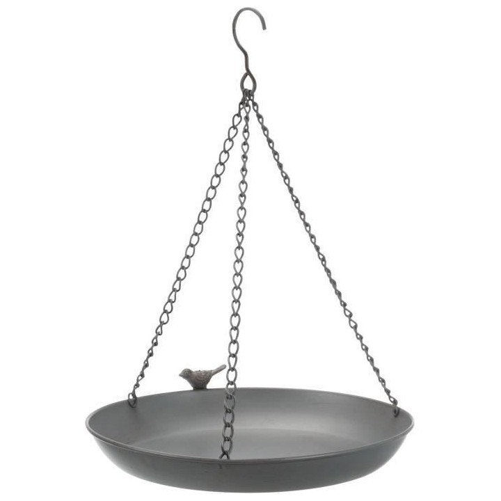 TRIXIE Baignoire a suspendre - 2200 ml et ø 30 cm - Gris - Pour oisea