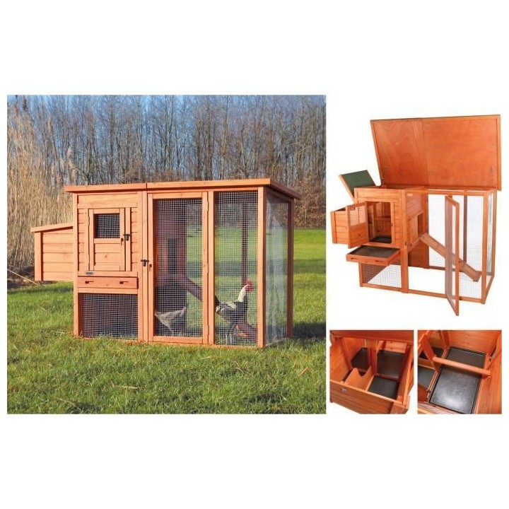TRIXIE Natura Poulailler pour poules 170×105×77cm
