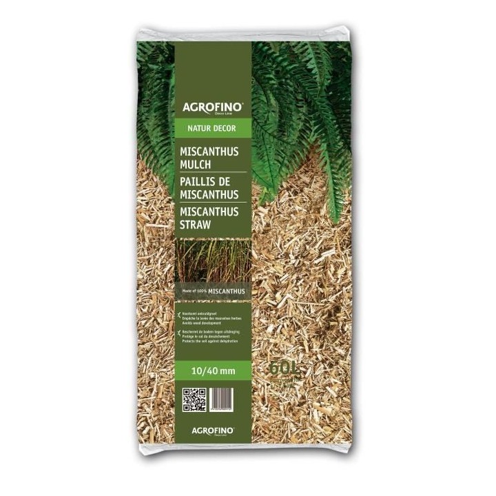 AGROFINO TAGMISC60 Paillis de Miscanthus - 10/40 60 L - Agr