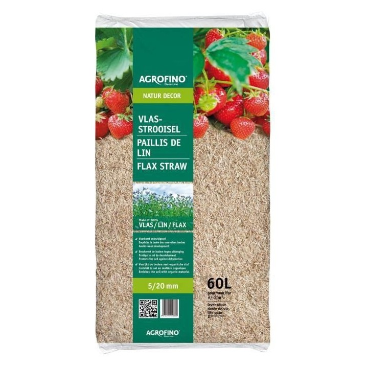 AGROFINO TAGLIN60 Paillis de Lin - 5/20 60 L - Agr