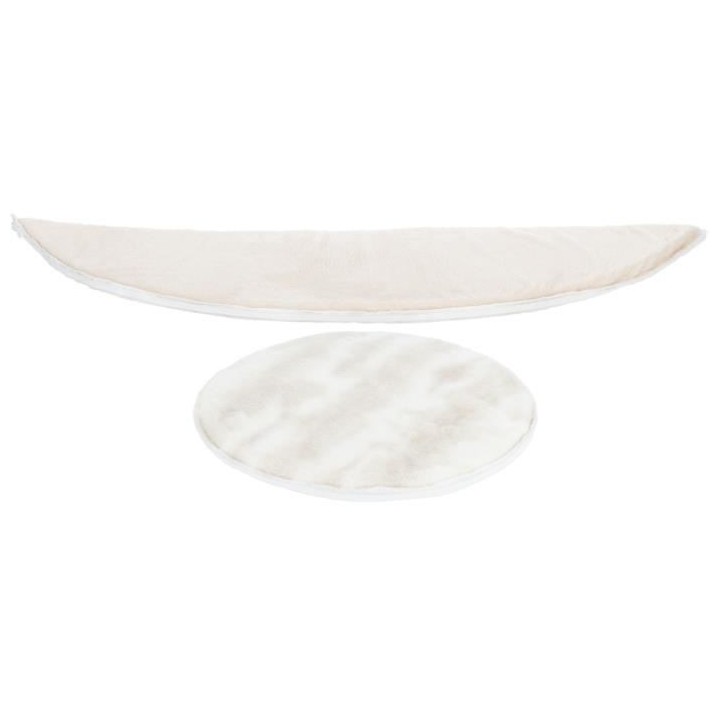 TRIXIE Abri Nelli - Ø43 x 35 cm - Blanc et taupe - Pour chat