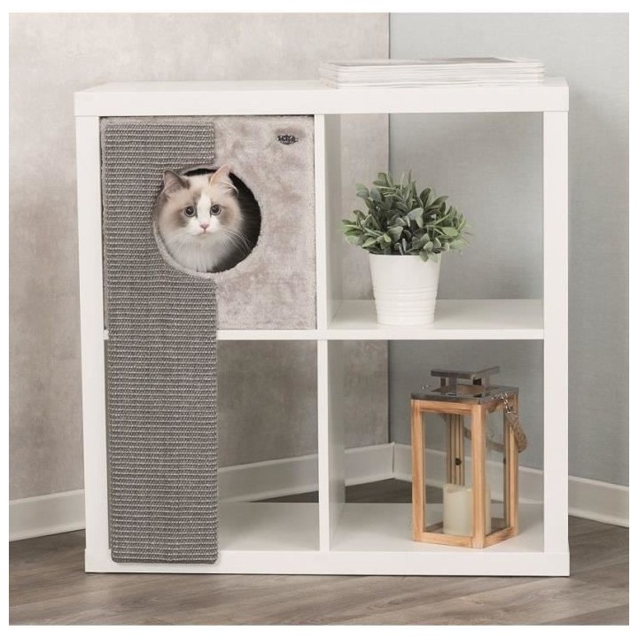 Abri douillet pour étageres avec griffoir