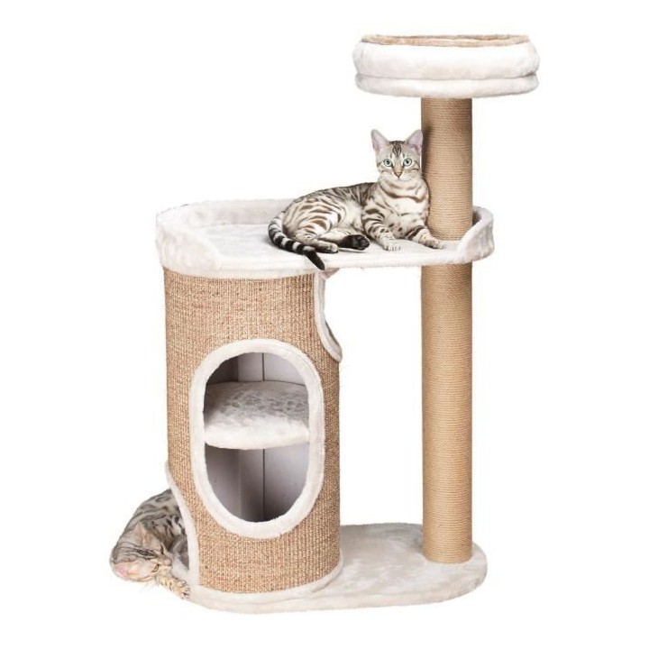 TRIXIE Arbre a chat Falco - Gris clair et brun - Pour chat - 117 cm