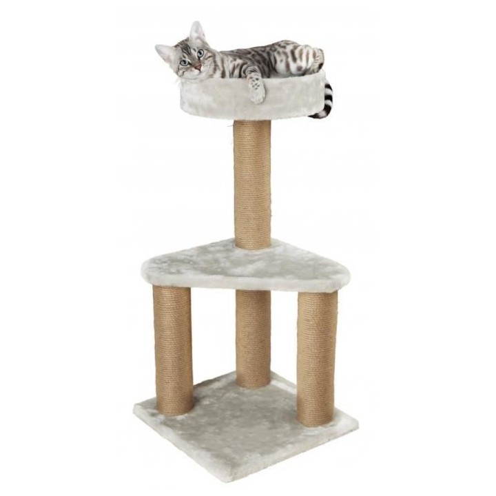 TRIXIE Arbre a chat Ivan - H82 cm - Gris clair
