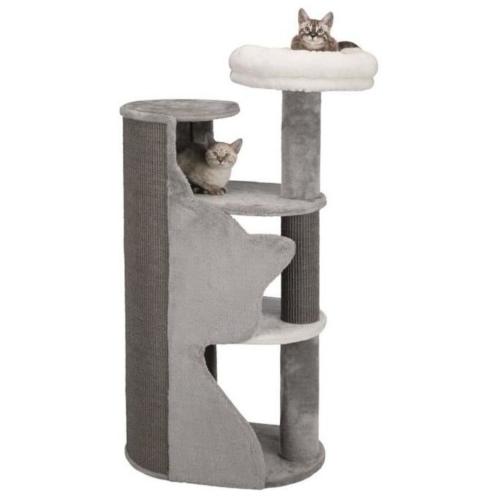 TRIXIE Arbre a chat Abele - 120 cm - Gris et blanc