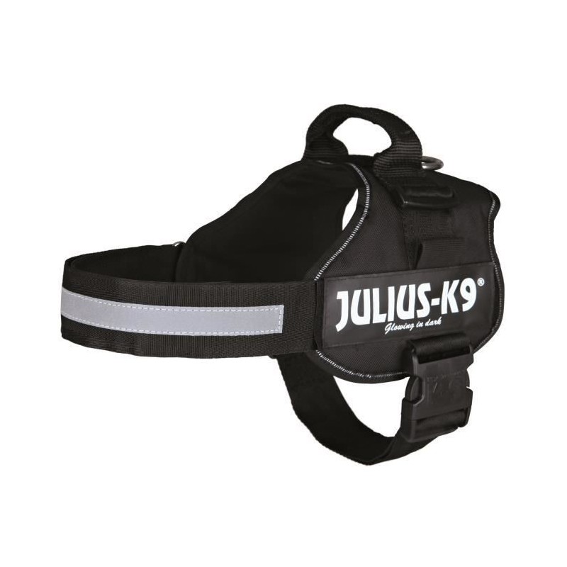 Harnais Power Julius-K9 - 2 - L-XL : 71-96 cm-50 mm - Noir - Pour chien