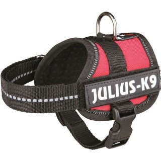 Harnais Power Julius-K9 - Baby 1 - XS : 30-40 cm-18 mm - Rouge - Pour