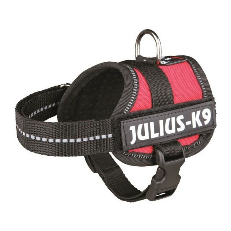 Harnais Power Julius-K9 - Baby 1 - XS : 30-40 cm-18 mm - Rouge - Pour chien