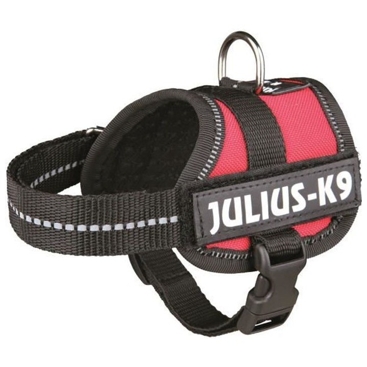 Harnais Power Julius-K9 - Baby 1 - XS : 30-40 cm-18 mm - Rouge - Pour