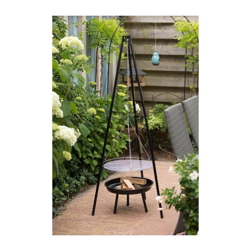 Grill Tripod avec Brasero et grille de cuisson