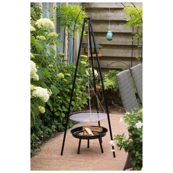 Grill Tripod avec Brasero et grille de cuisson