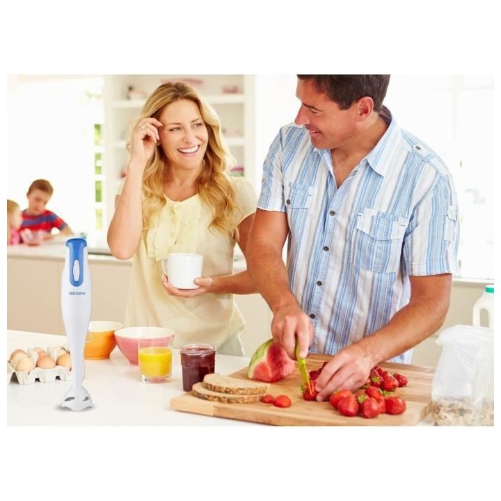 TRIOMPH ETF2124 Mixeur plongeant - Blanc et Bleu