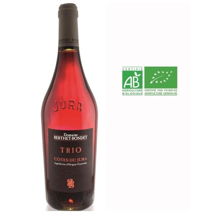 Domaine Berthet-Bondet Trio 2018 Côtes du Jura - Vin rouge du Jura -