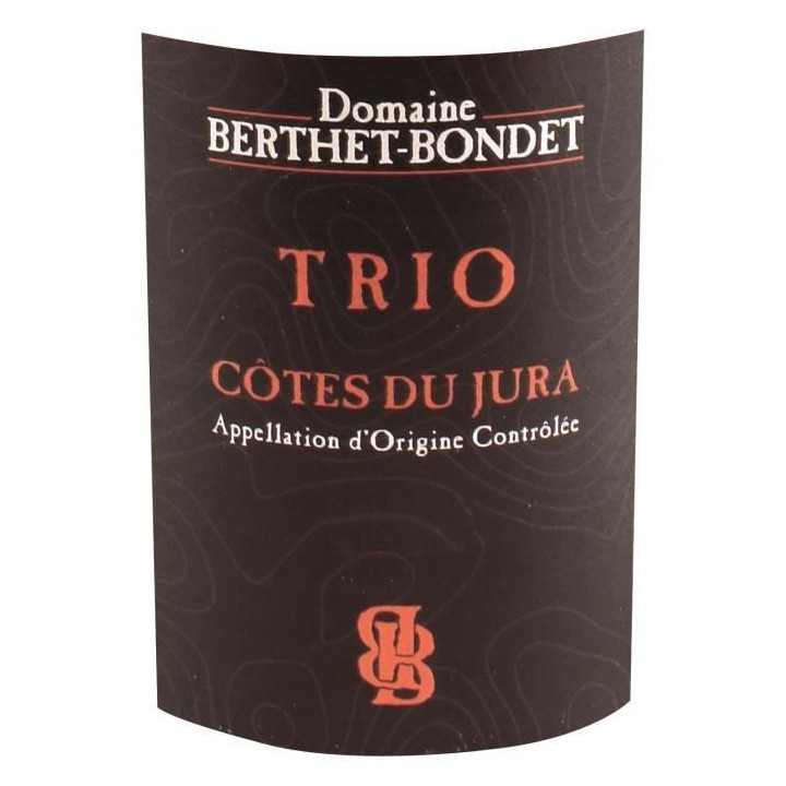 Domaine Berthet-Bondet Trio 2018 Côtes du Jura - Vin rouge du Jura -