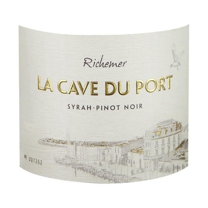 Les Caves Richemer Cave du Port 2019 Côtes de Thau - Vin rouge de Lan