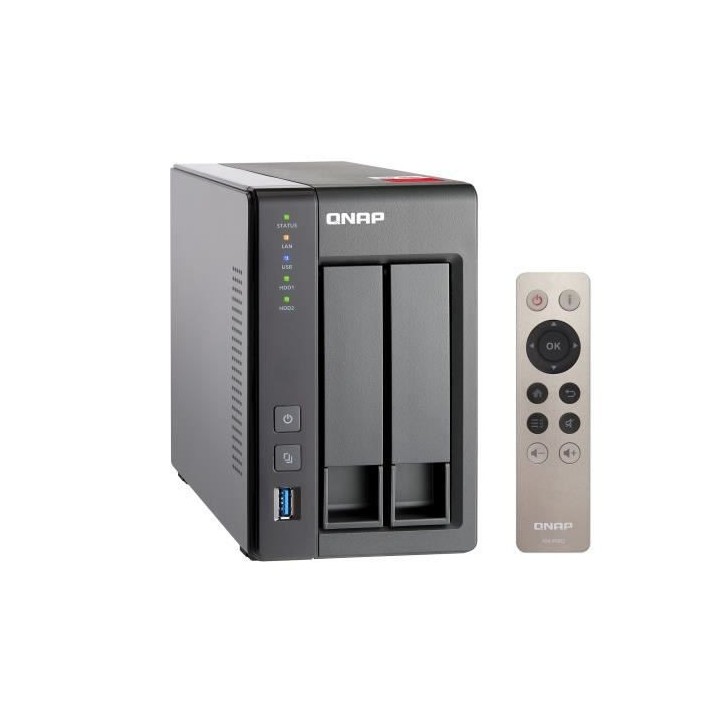 QNAP - Serveur de Stockage (NAS) - TS-251+-2G - 2 Baies - Boitier nu