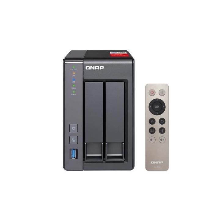 QNAP - Serveur de Stockage (NAS) - TS-251+-2G - 2 Baies - Boitier nu