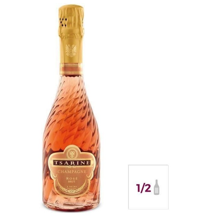 Champagne Tsarine Rosé Brut - 37,5 cl