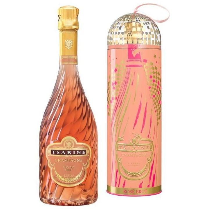 Champagne Tsarine Rosé Brut avec étui Boîte Métal Tsar'in