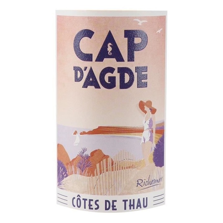 Les Caves Richemer Cap d'Agde 2021 Côtes de Thau Souvenir - Vin rosé