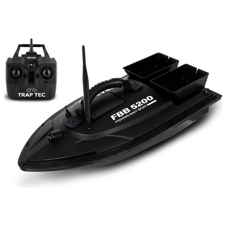 TRAPTEC Bateau Amorceur télécommandé FBB5200 - 2 réservoirs a app
