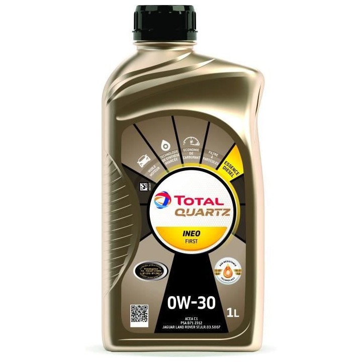 TOTAL Quartz Ineo first 0W30 - Huile moteur - 1 L