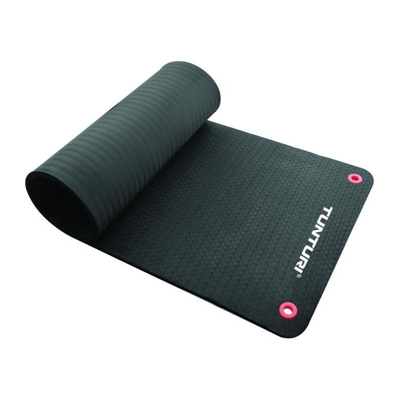 TUNTURI Matelas tapis fitness Pro 140cm noir