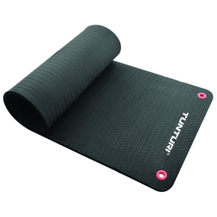 TUNTURI Matelas tapis fitness Pro 140cm noir
