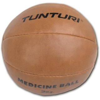 TUNTURI Balle de médecine / Ballon médicinal / Medicine ball en cuir