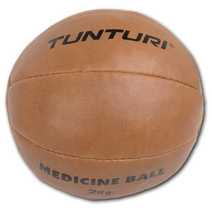TUNTURI Balle de médecine / Ballon médicinal / Medicine ball en cuir