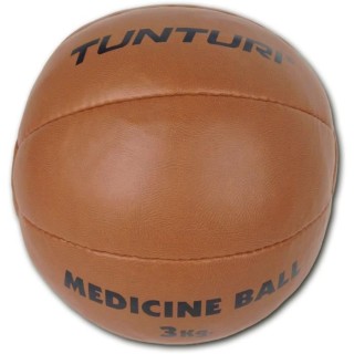 TUNTURI Balle de médecine / Ballon médicinal / Medicine ball en cuir