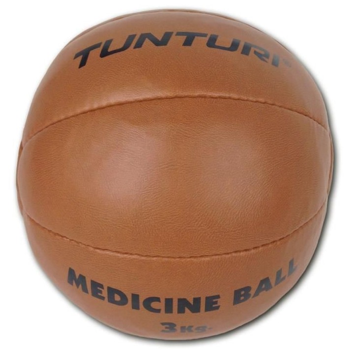 TUNTURI Balle de médecine / Ballon médicinal / Medicine ball en cuir