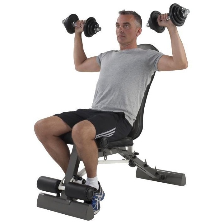 TUNTURI Haltere musculation 15kg 1 barre noir