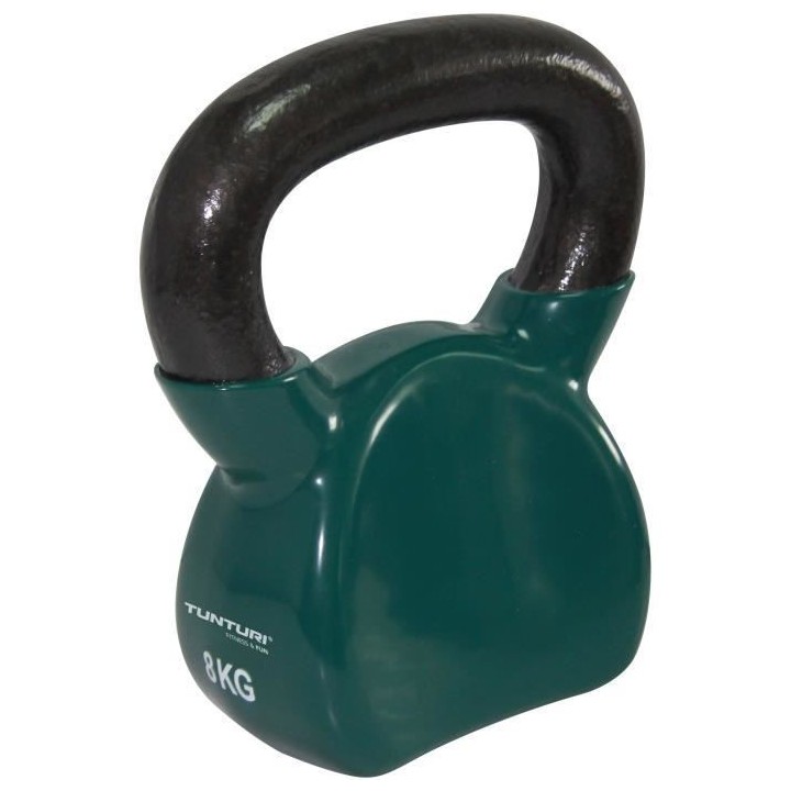 TUNTURI Kettlebell vinyle 4kg vert