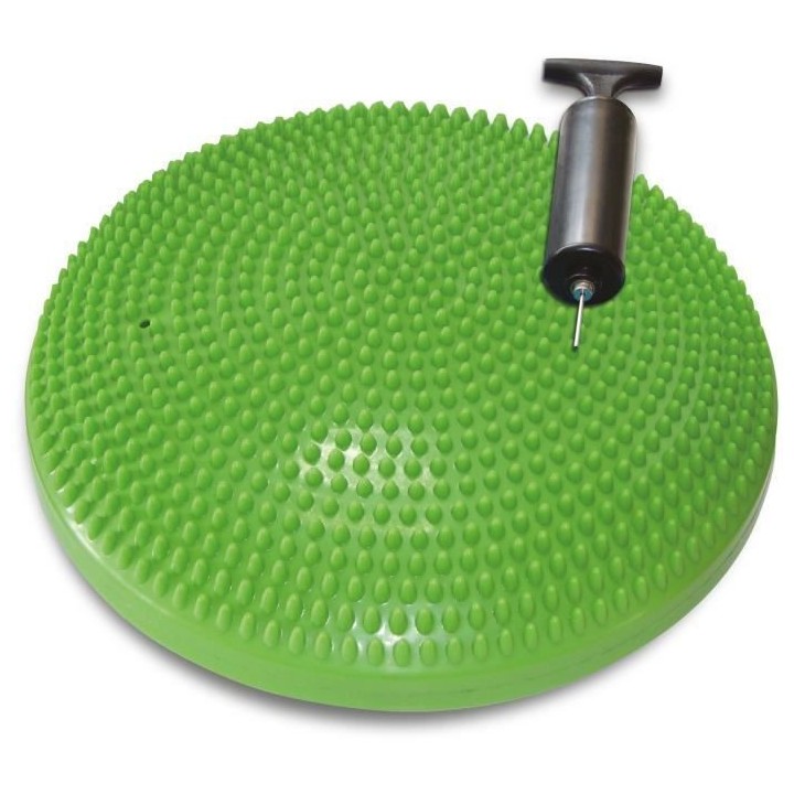 TUNTURI Coussin d'équilibre air stepper yoga gymnastique vert
