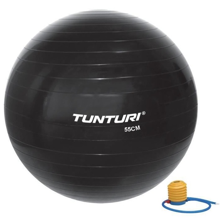 TUNTURI Gym ball ballon de gym 55cm noir