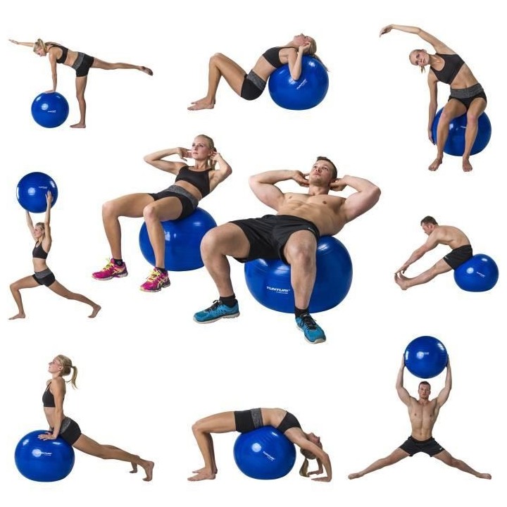 TUNTURI Gym ball ballon de gym 55cm noir