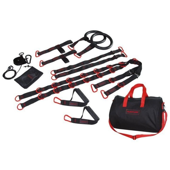 TUNTURI Kit accessoires et sangles crossfit trainer matériel musculat
