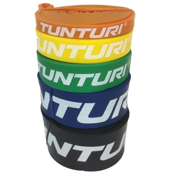 TUNTURI Bande de force powerband extra dur pour musculation noir