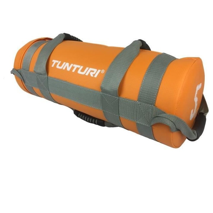 TUNTURI Sac d'entraînement lesté crossfit 5kg orange