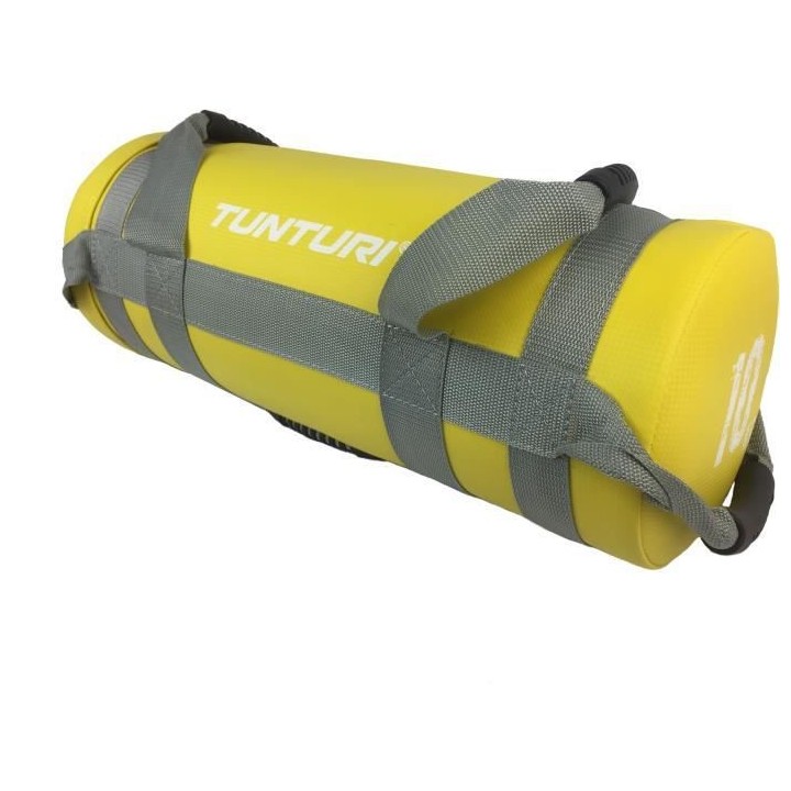 TUNTURI Sac d'entraînement lesté crossfit 10kg jaune