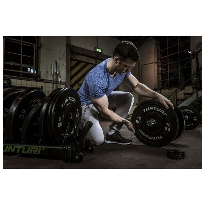 TUNTURI Disque de Musculation 10kg Noir