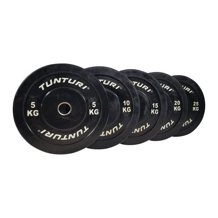 TUNTURI Disque de Musculation 10kg Noir