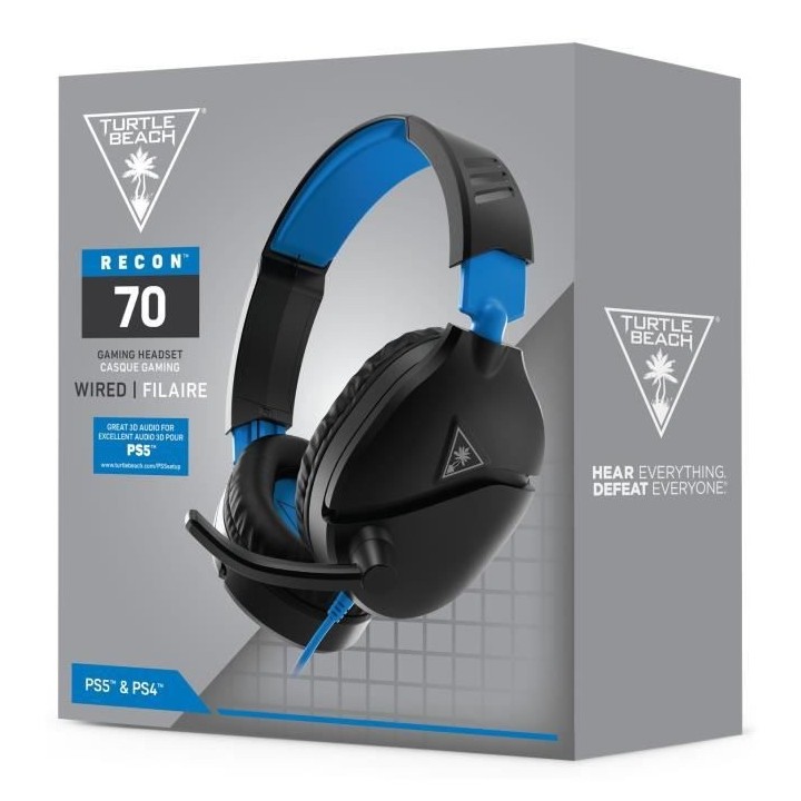 TURTLE BEACH Casque Gaming Recon 70P pour PS4/PS5 (compatible PS4, PS4
