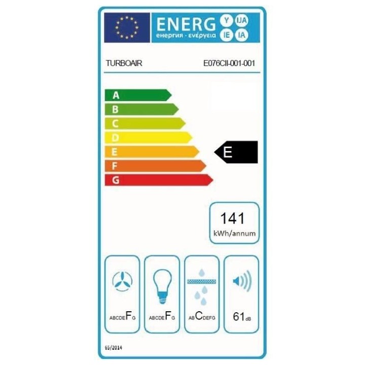 TURBOAIR ARENA Hotte