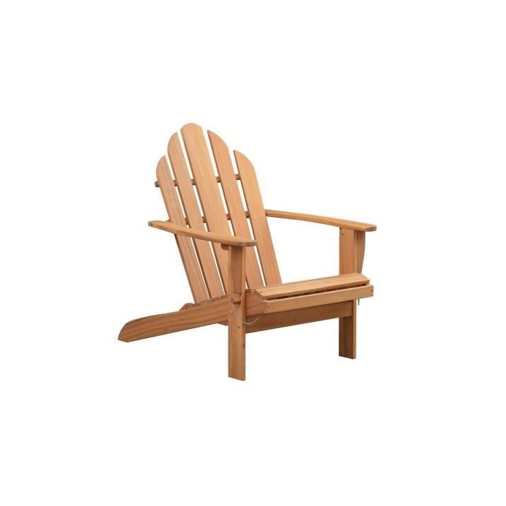 Fauteuil de jardin Adirondack inclinable en Acacia FSC - 72,5 x 89,5 x