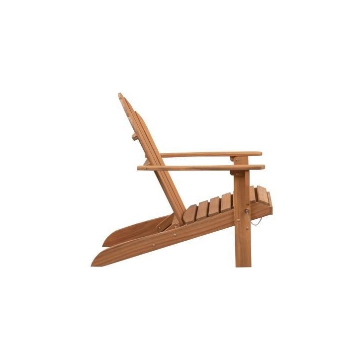 Fauteuil de jardin Adirondack inclinable en Acacia FSC - 72,5 x 89,5 x