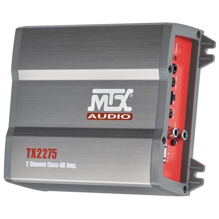 MTX TX2275 Amplificateur voiture 2x110W RMS @2O ou 1x220W RMS @4O Filt