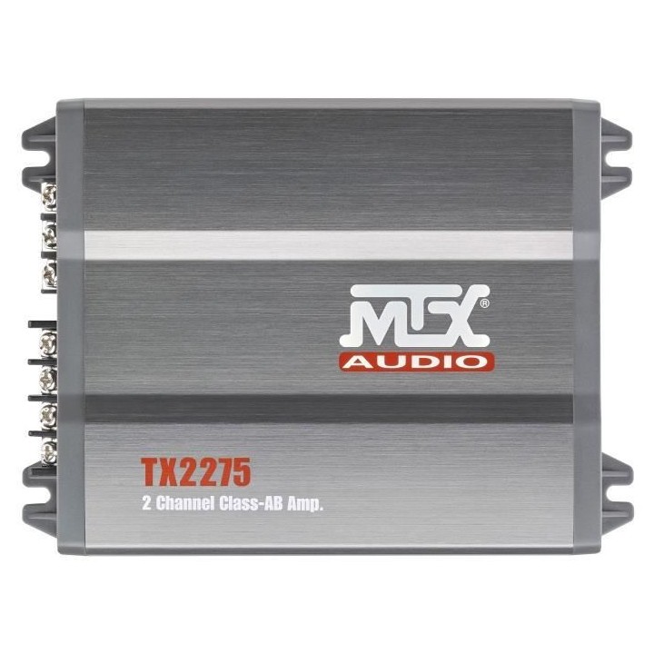 MTX TX2275 Amplificateur voiture 2x110W RMS @2O ou 1x220W RMS @4O Filt