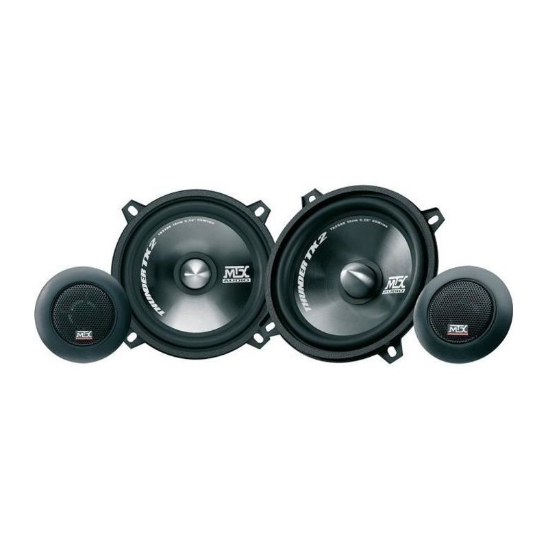 MTX TX250S Haut-parleurs voiture Kit 2 voies 13cm 55W RMS 4O tweeter néodyme 25mm dôme soie membrane polypropylene